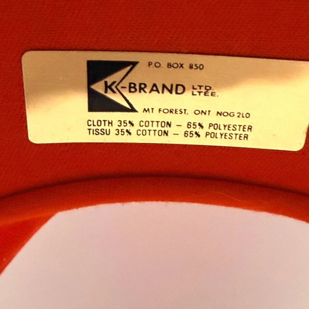 Vintage UNIFEED Sun Visor Hat Orange & White - Picture 8 of 8